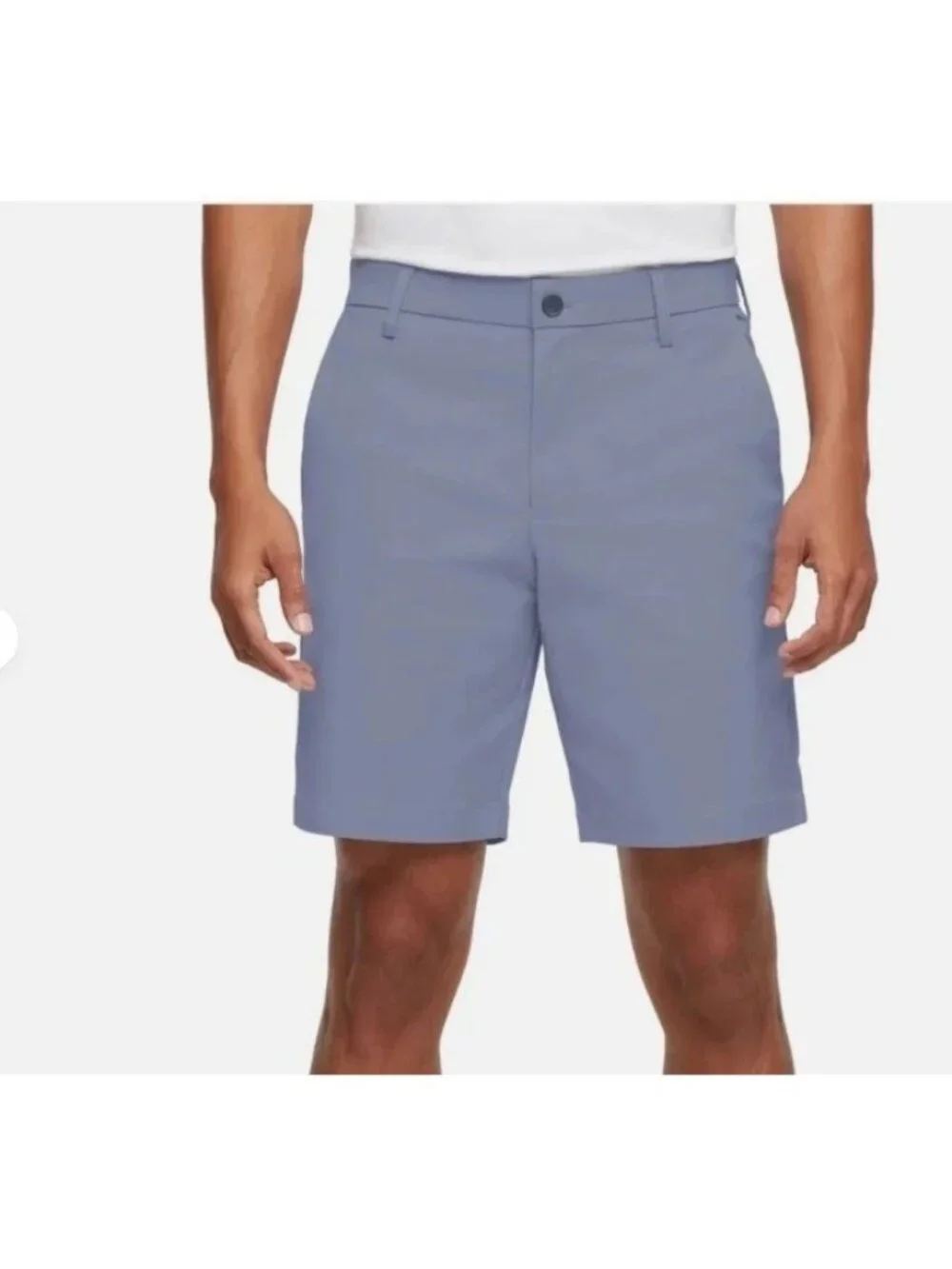NWT Banana Republic Men's Stretch Chino Shorts 34 Blue Quick Dry F1895